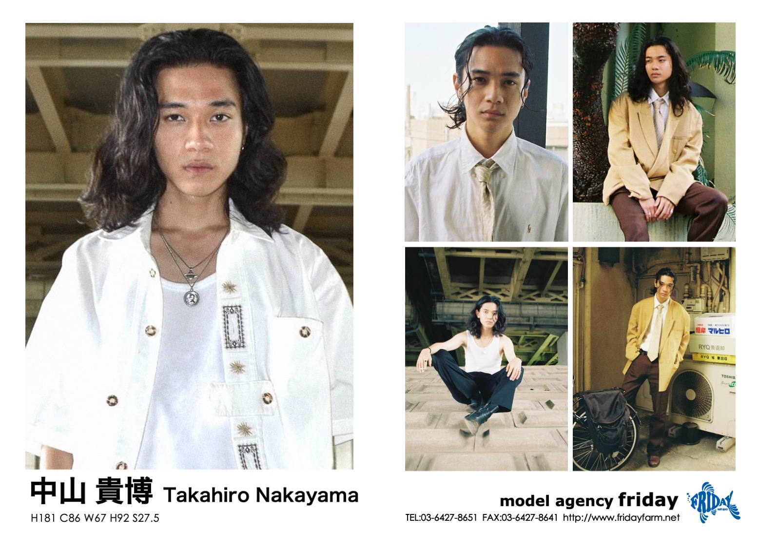 中山 貴博 - Takahiro Nakayama | model agency friday
